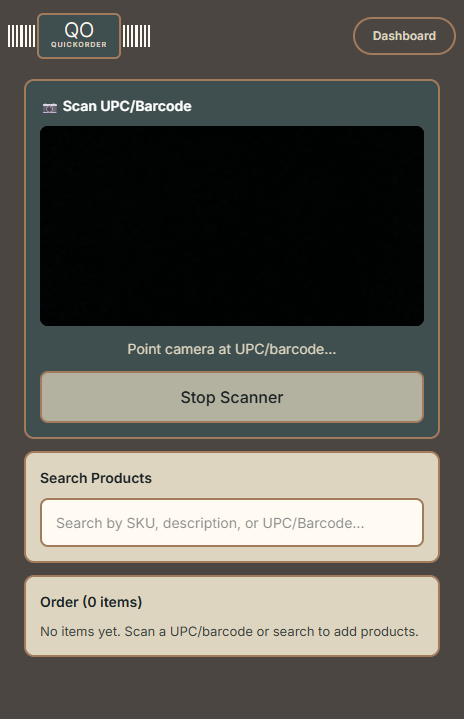 Scanner screen